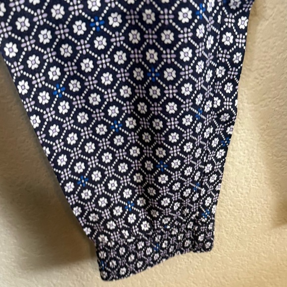 Abercrombie & Fitch Blue White Pull On Stretch Waist Lightweight Joggers Pants - Picture 3 of 11